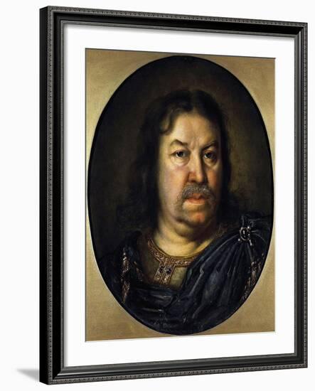 Portrait of Senator Prince Yakov Fyodorovich Dolgorukov, (1639-172), 1687-Charles Le Brun-Framed Giclee Print