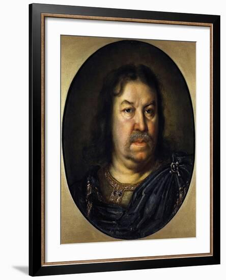 Portrait of Senator Prince Yakov Fyodorovich Dolgorukov, (1639-172), 1687-Charles Le Brun-Framed Giclee Print