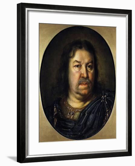 Portrait of Senator Prince Yakov Fyodorovich Dolgorukov, (1639-172), 1687-Charles Le Brun-Framed Giclee Print