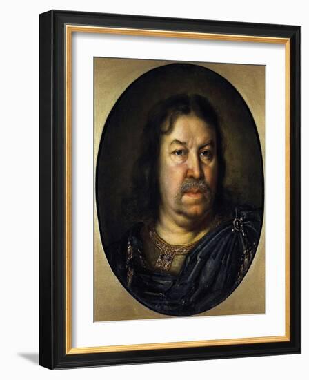Portrait of Senator Prince Yakov Fyodorovich Dolgorukov, (1639-172), 1687-Charles Le Brun-Framed Giclee Print