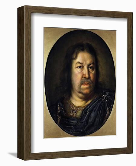 Portrait of Senator Prince Yakov Fyodorovich Dolgorukov, (1639-172), 1687-Charles Le Brun-Framed Giclee Print