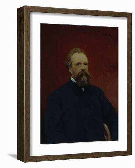 Portrait of Sergei Mikhailovich Tretyakov (1834-189), 1895-Valentin Alexandrovich Serov-Framed Giclee Print
