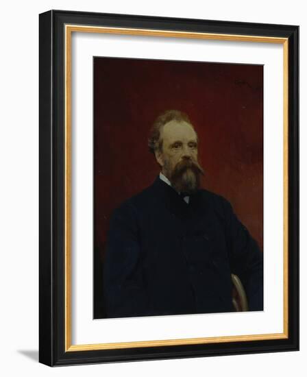 Portrait of Sergei Mikhailovich Tretyakov (1834-189), 1895-Valentin Alexandrovich Serov-Framed Giclee Print