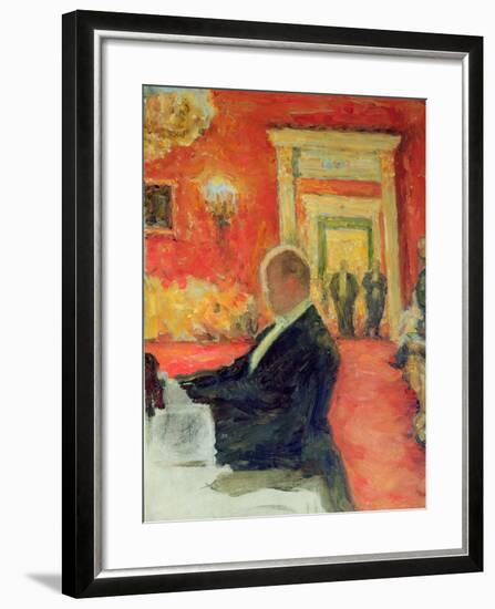 Portrait of Sergei Prokofiev at Work, 1937-Leonid Osipovic Pasternak-Framed Giclee Print