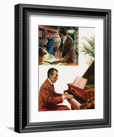 Portrait of Sergei Rachmaninov-Andrew Howat-Framed Giclee Print