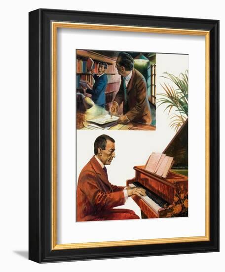 Portrait of Sergei Rachmaninov-Andrew Howat-Framed Giclee Print