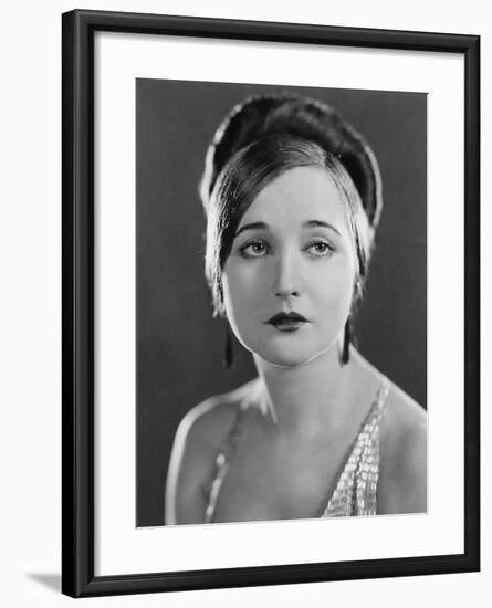 Portrait of Serious Young Woman-null-Framed Photo