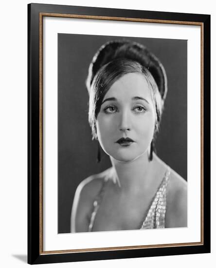 Portrait of Serious Young Woman-null-Framed Photo