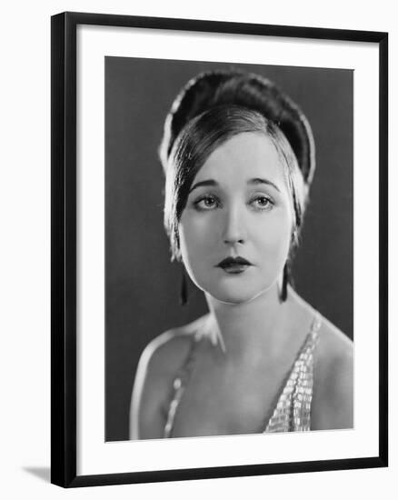 Portrait of Serious Young Woman-null-Framed Photo