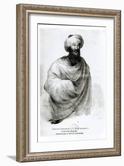 Portrait of Sheikh Ibrahim, or Johann Ludwig Burckhardt 1817-Henry Salt-Framed Giclee Print