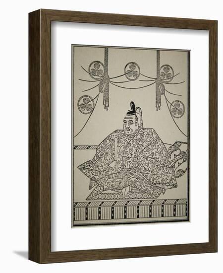 Portrait of Shogun Tokugawa Ieyasu in Court Dress-Japanese School-Framed Giclee Print