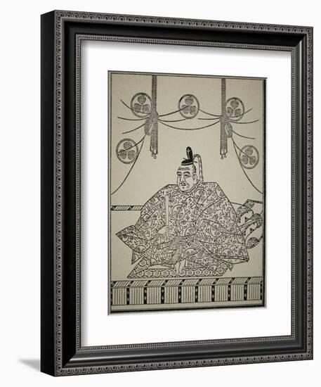 Portrait of Shogun Tokugawa Ieyasu in Court Dress-Japanese School-Framed Giclee Print