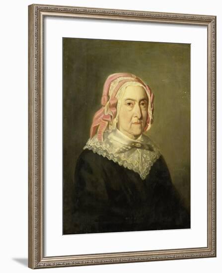 Portrait of Sientje Nijkerk-Servaas at 90 Years Old-Jozef Israels-Framed Art Print