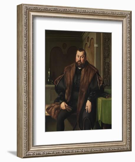 Portrait of Sigismund Baldinger (1510-155), 1545-Georg Pencz-Framed Giclee Print