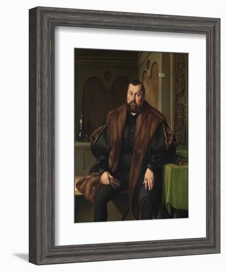 Portrait of Sigismund Baldinger (1510-155), 1545-Georg Pencz-Framed Giclee Print