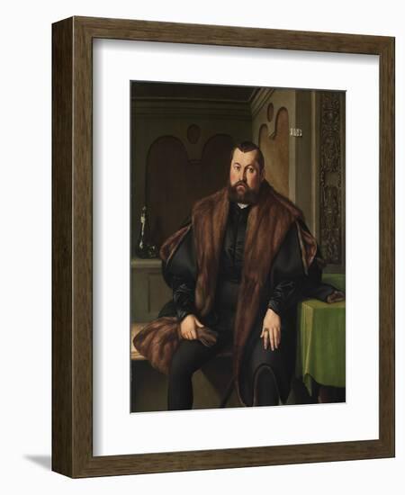 Portrait of Sigismund Baldinger (1510-155), 1545-Georg Pencz-Framed Giclee Print