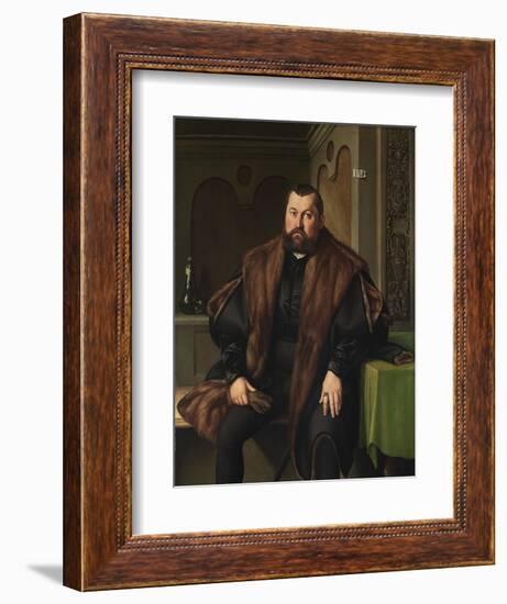 Portrait of Sigismund Baldinger (1510-155), 1545-Georg Pencz-Framed Giclee Print