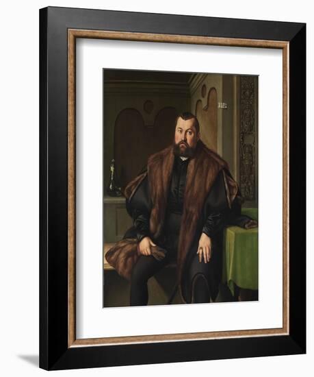 Portrait of Sigismund Baldinger (1510-155), 1545-Georg Pencz-Framed Giclee Print