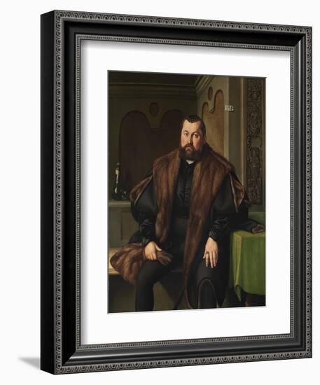 Portrait of Sigismund Baldinger (1510-155), 1545-Georg Pencz-Framed Giclee Print