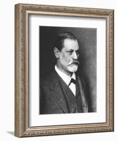 Portrait of Sigmund Freud circa 1900-null-Framed Giclee Print