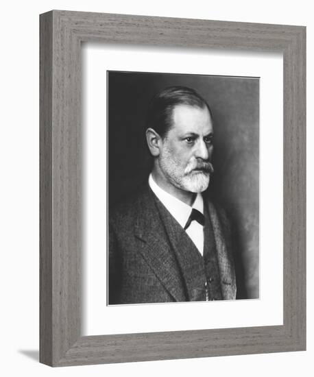 Portrait of Sigmund Freud circa 1900-null-Framed Giclee Print