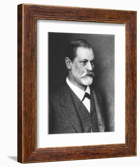 Portrait of Sigmund Freud circa 1900-null-Framed Giclee Print