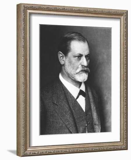 Portrait of Sigmund Freud circa 1900-null-Framed Giclee Print