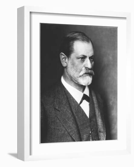 Portrait of Sigmund Freud circa 1900-null-Framed Giclee Print