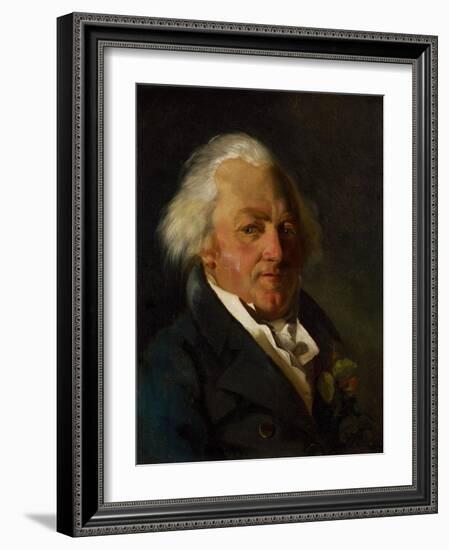 Portrait of Simeon Bonnesoeur-Bourginiere, C.1812-15-Theodore Gericault-Framed Giclee Print