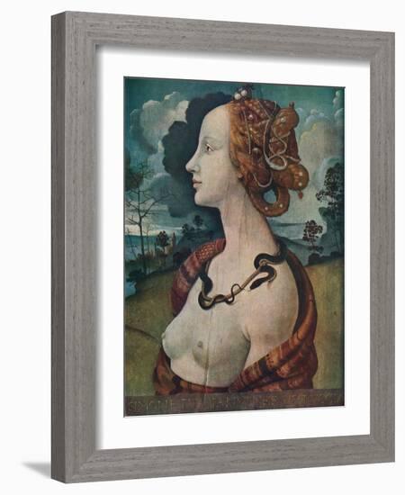 'Portrait of Simonetta Vespucci', c1480, (1939)-Piero di Cosimo-Framed Giclee Print