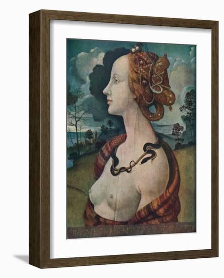 'Portrait of Simonetta Vespucci', c1480, (1939)-Piero di Cosimo-Framed Giclee Print