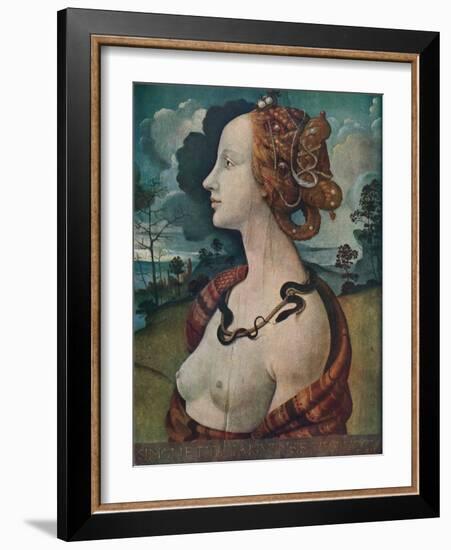 'Portrait of Simonetta Vespucci', c1480, (1939)-Piero di Cosimo-Framed Giclee Print