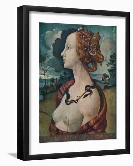 'Portrait of Simonetta Vespucci', c1480, (1939)-Piero di Cosimo-Framed Giclee Print