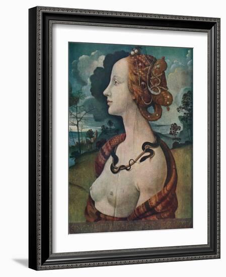 'Portrait of Simonetta Vespucci', c1480, (1939)-Piero di Cosimo-Framed Giclee Print