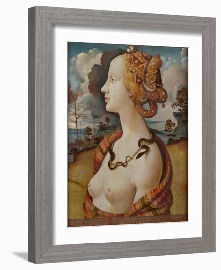 Portrait of Simonetta Vespucci (Cleopatr), C. 1480-Piero di Cosimo-Framed Giclee Print