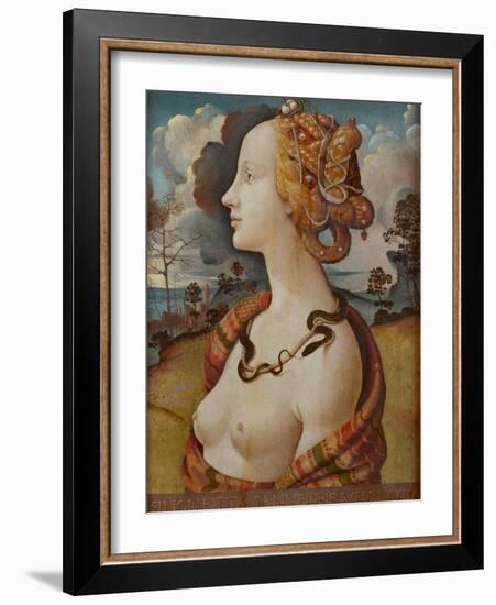 Portrait of Simonetta Vespucci (Cleopatr), C. 1480-Piero di Cosimo-Framed Giclee Print