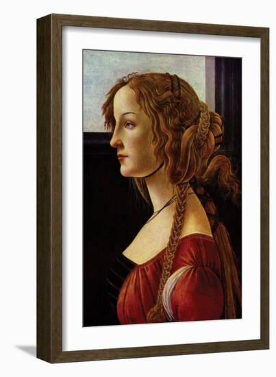 Portrait of Simonetta Vespucci-Sandro Botticelli-Framed Art Print