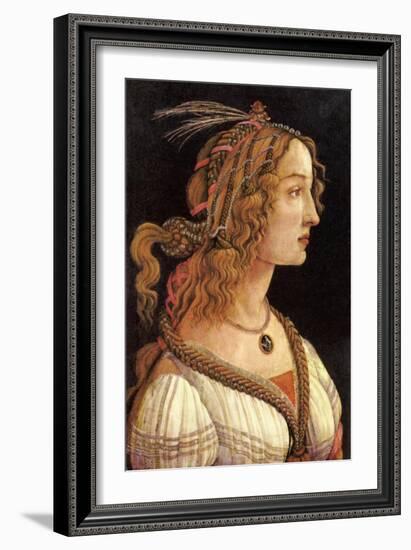 Portrait of Simonetta Vespucci-Sandro Botticelli-Framed Art Print