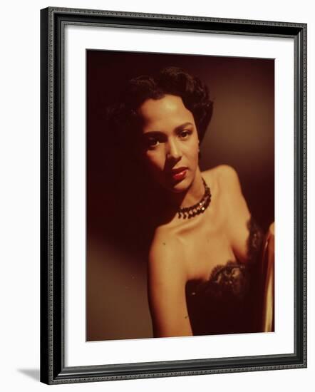 Portrait of Singer Actress Dorothy Dandridge-Ed Clark-Framed Premium Photographic Print