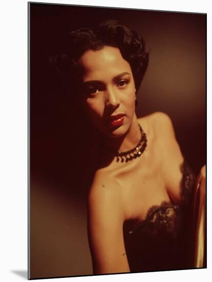 Portrait of Singer Actress Dorothy Dandridge-Ed Clark-Mounted Premium Photographic Print