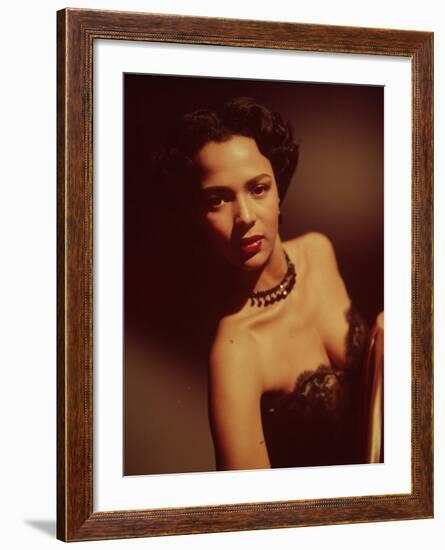 Portrait of Singer Actress Dorothy Dandridge-Ed Clark-Framed Premium Photographic Print