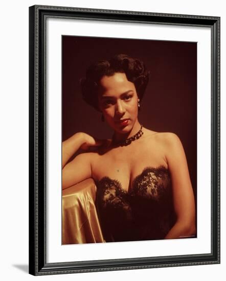 Portrait of Singer and Actress Dorothy Dandridge-Ed Clark-Framed Premium Photographic Print