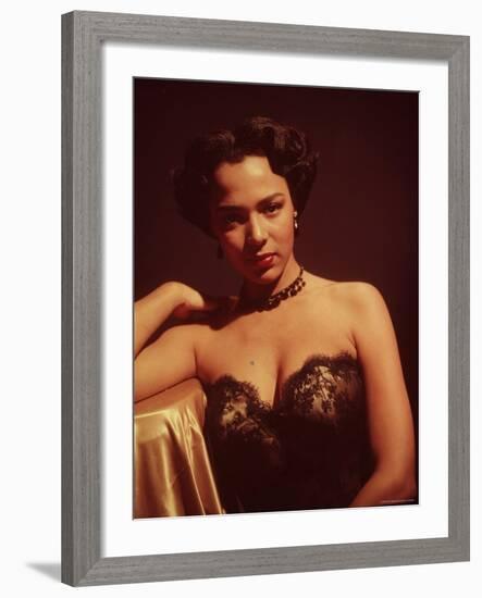 Portrait of Singer and Actress Dorothy Dandridge-Ed Clark-Framed Premium Photographic Print