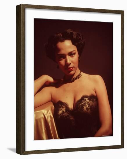 Portrait of Singer and Actress Dorothy Dandridge-Ed Clark-Framed Premium Photographic Print