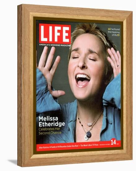 Portrait of Singer Melissa Etheridge, October 14, 2005-Michael Abrahams-Framed Premier Image Canvas