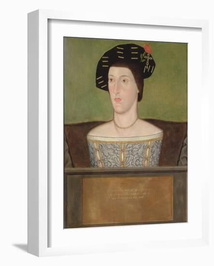 Portrait of Sir Anthony Browne (D.1548) (Oil on Panel)-English School-Framed Giclee Print