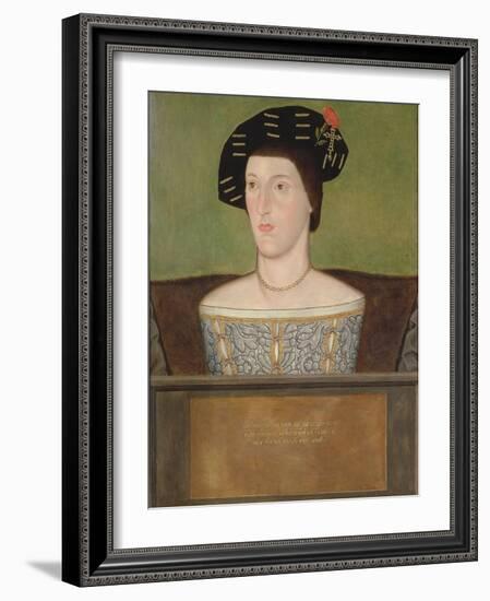 Portrait of Sir Anthony Browne (D.1548) (Oil on Panel)-English School-Framed Giclee Print