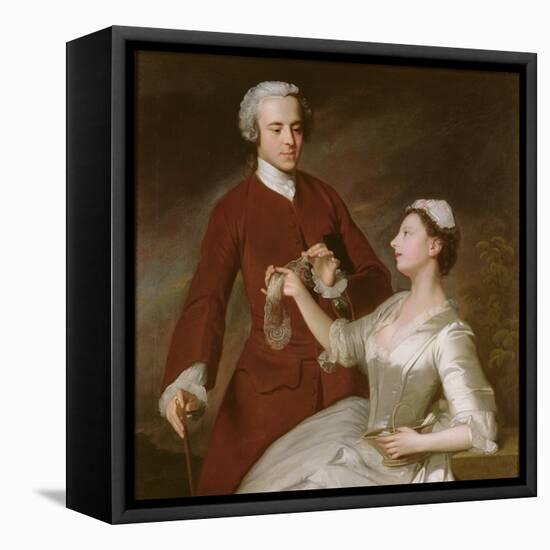 Portrait of Sir Edward and Lady Turner, 1740 (Oil on Canvas)-Allan Ramsay-Framed Premier Image Canvas