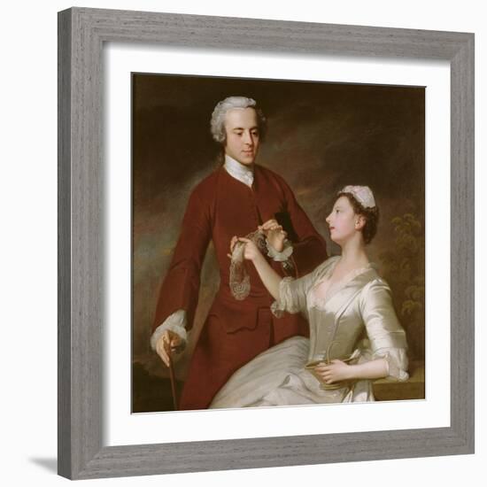 Portrait of Sir Edward and Lady Turner, 1740 (Oil on Canvas)-Allan Ramsay-Framed Giclee Print