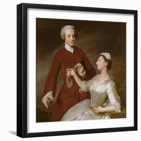 Portrait of Sir Edward and Lady Turner, 1740 (Oil on Canvas)-Allan Ramsay-Framed Giclee Print